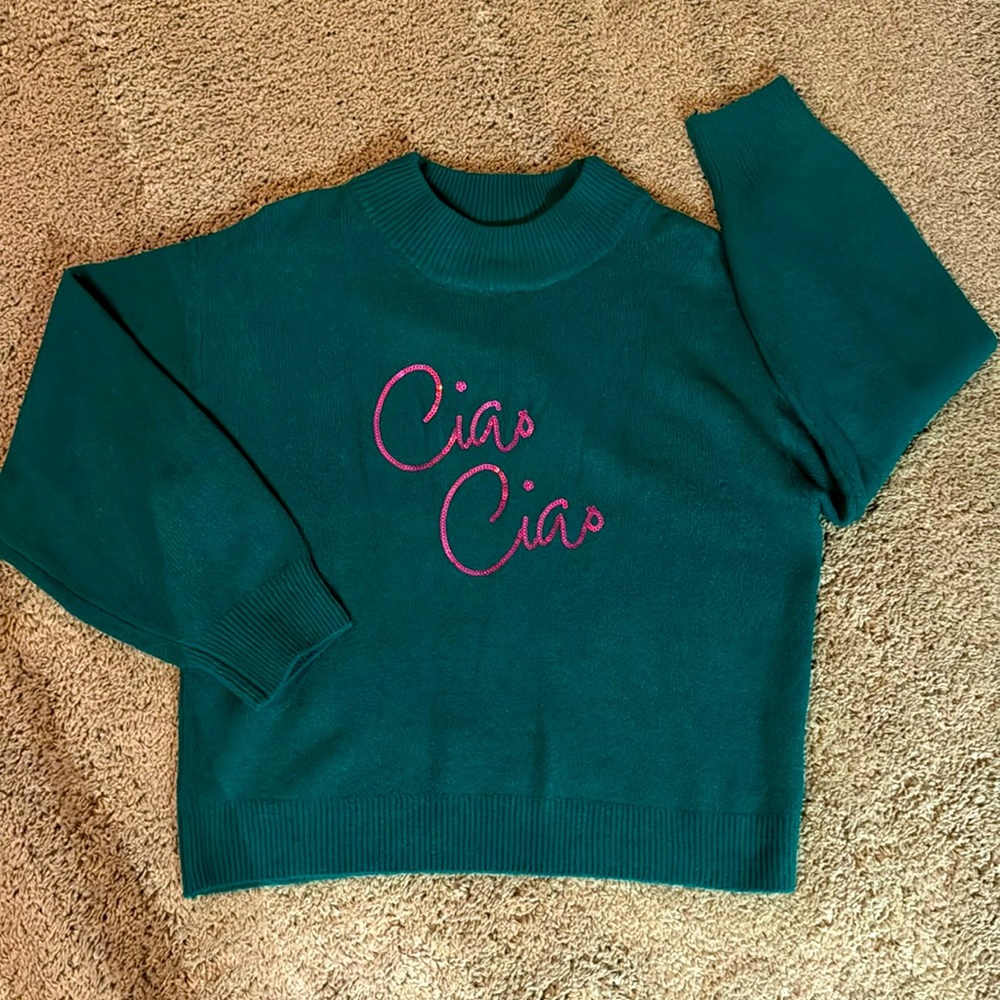 Green sweater from Target